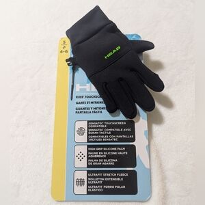 HEAD Kid's Unisex Touchscreen Gloves Size Small 4-6
